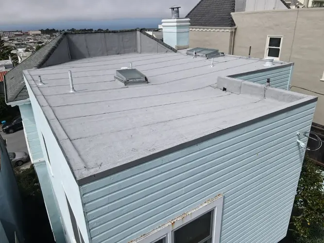 flat roof installation in the Bay Area