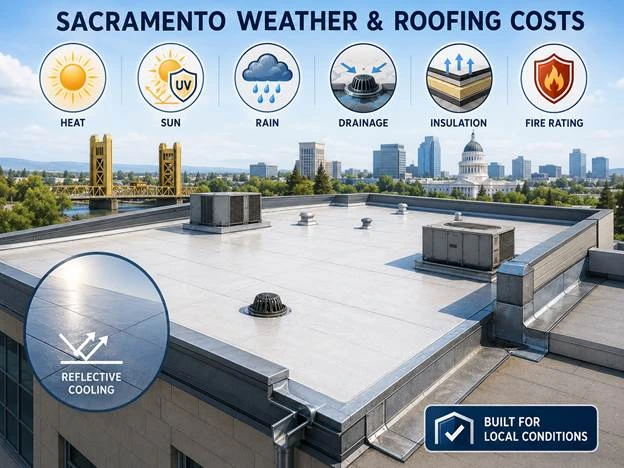 Sacramento Factor How Local Weather Affects Roofing Costs
