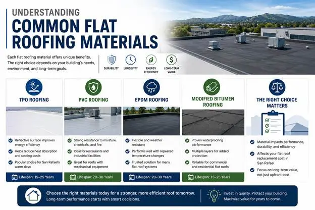 Understanding Common Flat Roofing Materials