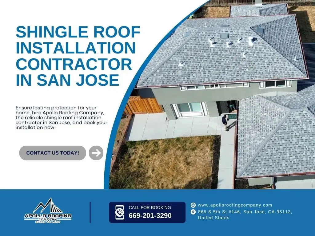 Residential property in San Jose with professionally installed shingle roof for lasting protection