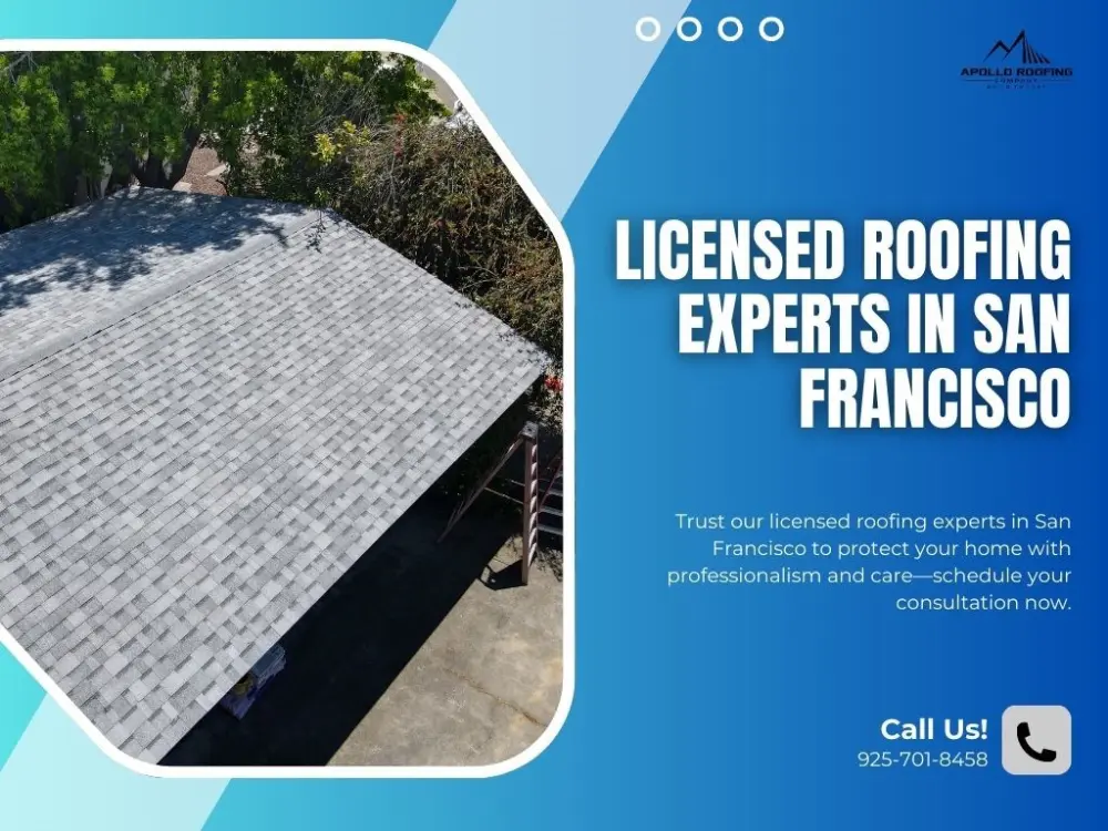 Durable new roof installed by expert roofers in San Francisco