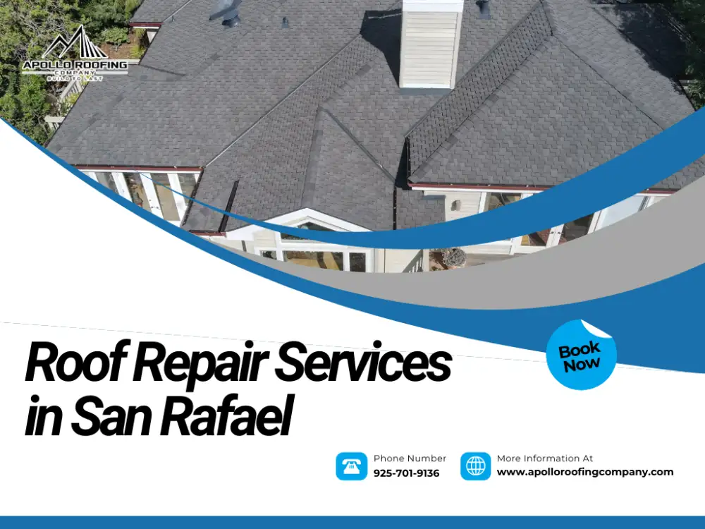 Roof repair services in San Rafael for weather-damaged and aging homes