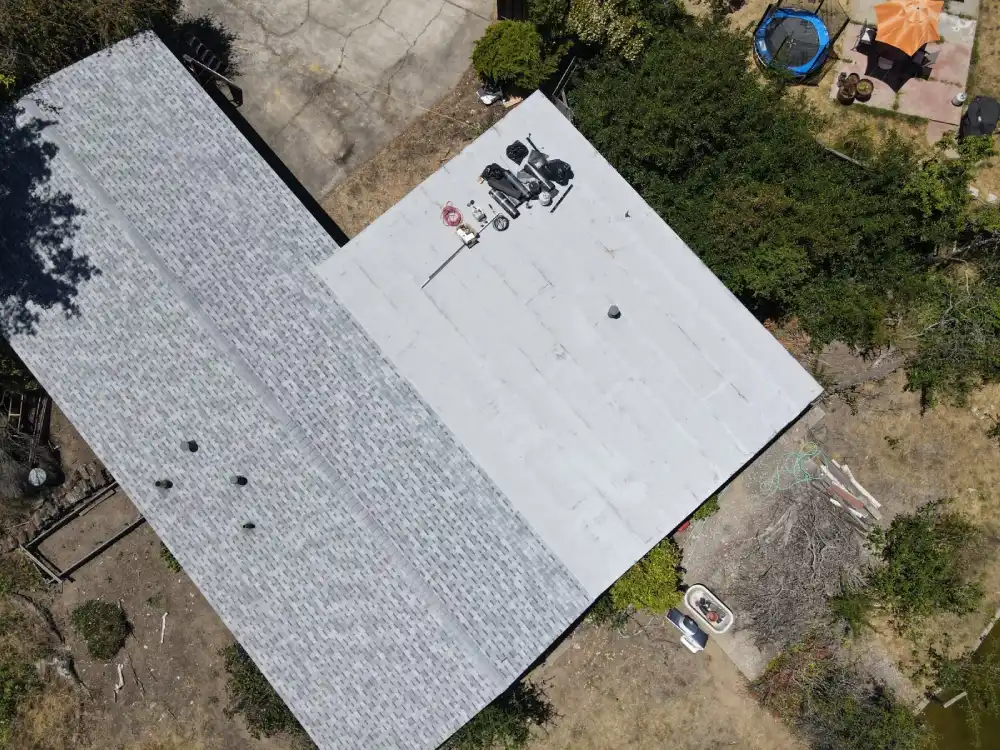 Sacramento house with new roof ensuring safety, comfort, and clean air