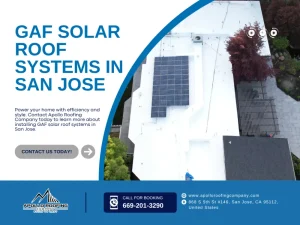 GAF solar roof system installed on a modern home in San Jose