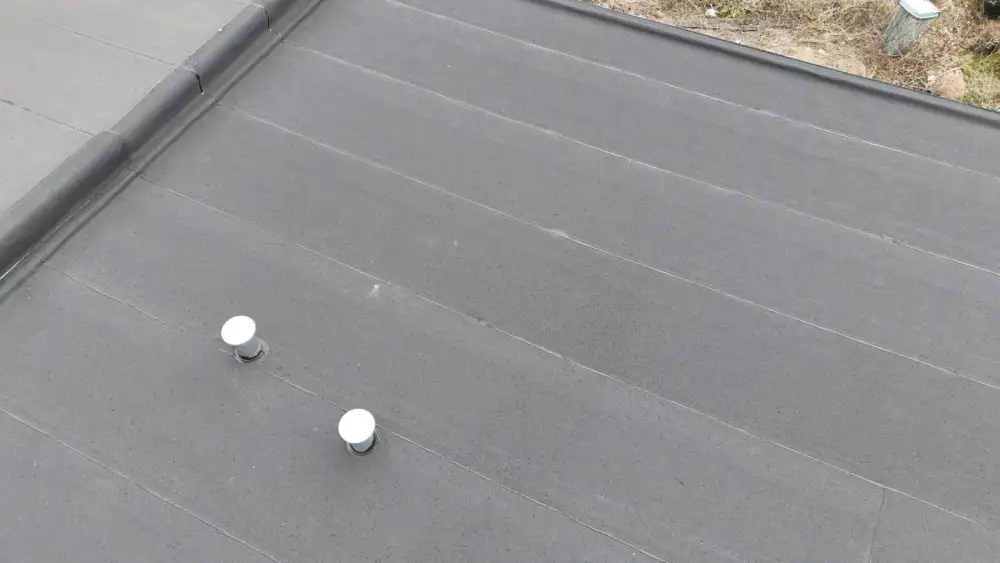 Ventilated flat roof helping reduce energy bills and maintenance costs