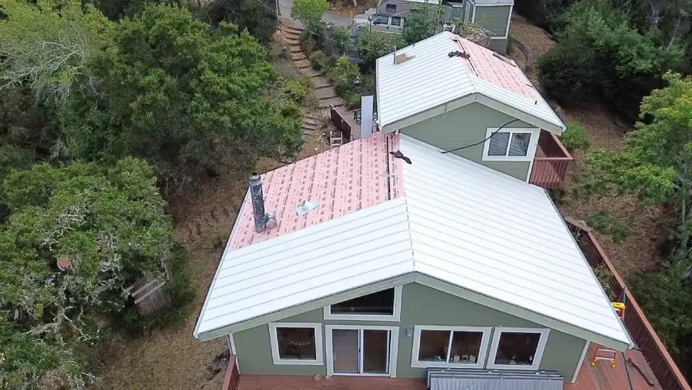 Durable metal roofing system designed for wildfire-prone regions