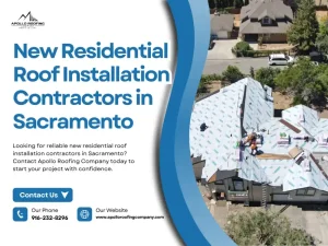 New residential roof installation in Sacramento by professional roofing contractors