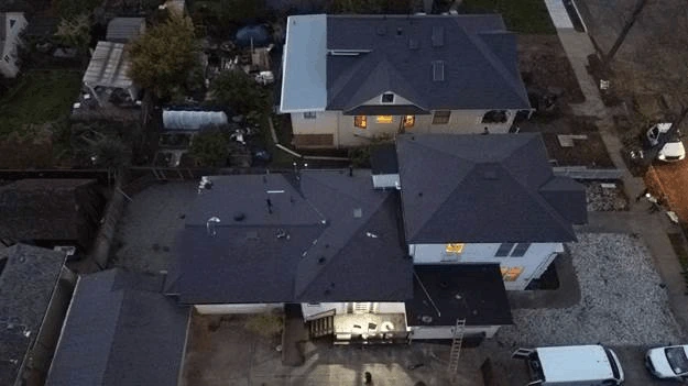 black roof big house multiple