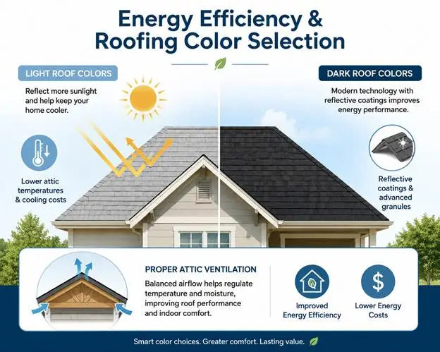 Energy Efficiency and Roofing Color Selection