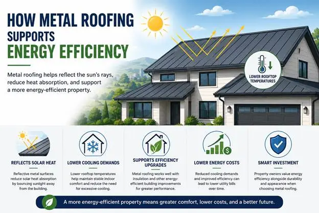 How Metal Roofing Supports Energy Efficiency