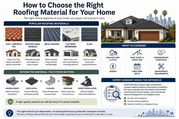 How to Choose the Right Roofing Material for Your Home