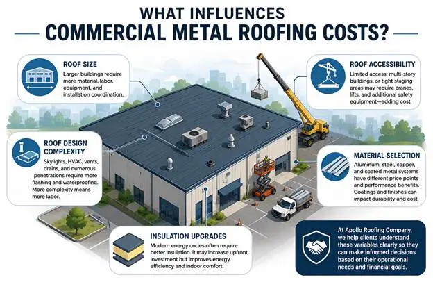 What Influences Commercial Metal Roofing Costs