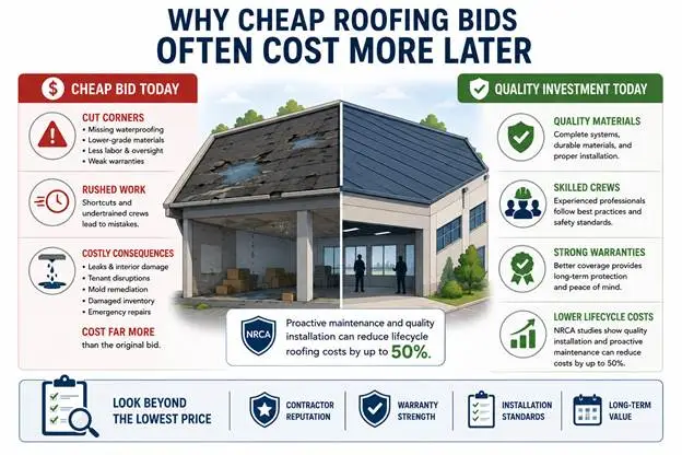 Why Cheap Roofing Bids Often Cost More Later
