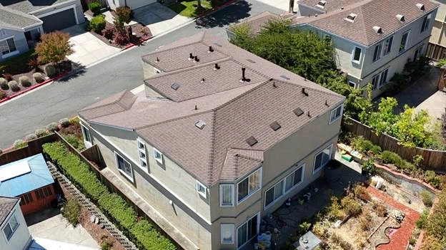 brown red big house