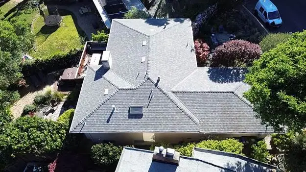 gray front car trees garden
