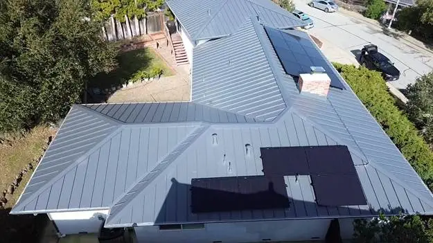 gray solar roof