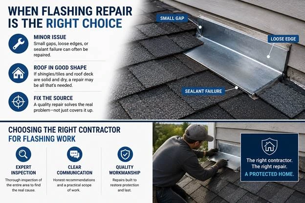Choosing the Right Contractor for Flashing Work
