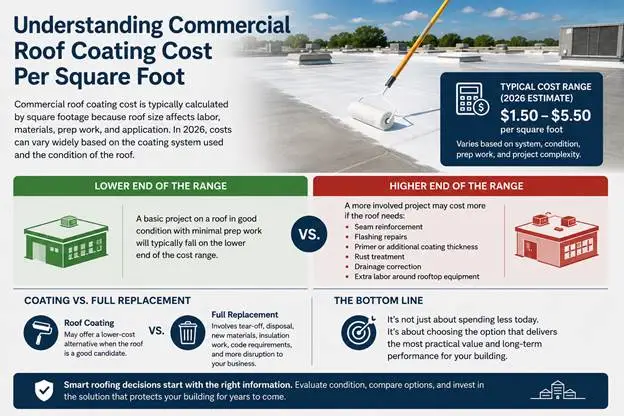 Commercial Roof Coating Cost Per Square Foot