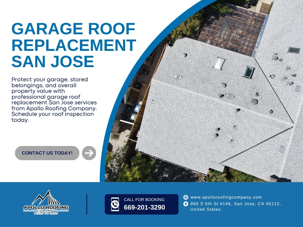 Garage Roof Replacement in San Jose