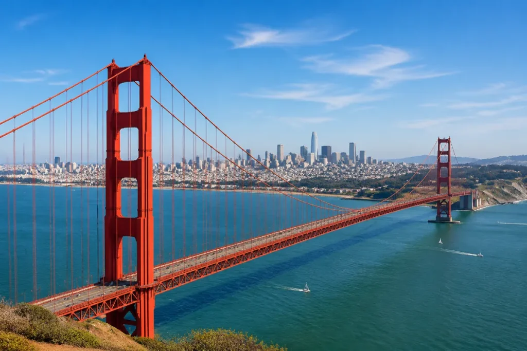 Golden Gate and the Golden Gate strait, San Francisco, California - San Francisco’s #1 Trusted Roofer