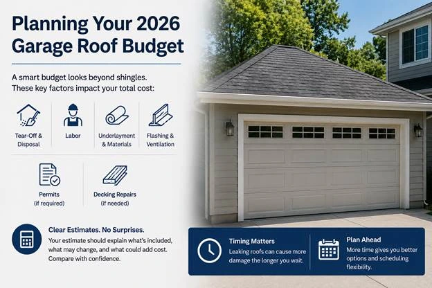 Planning Your 2026 Garage Roof Budget