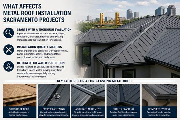 What Affects Metal Roof Installation Sacramento Projects