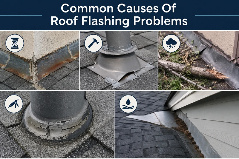 Common Causes Of Roof Flashing Problems