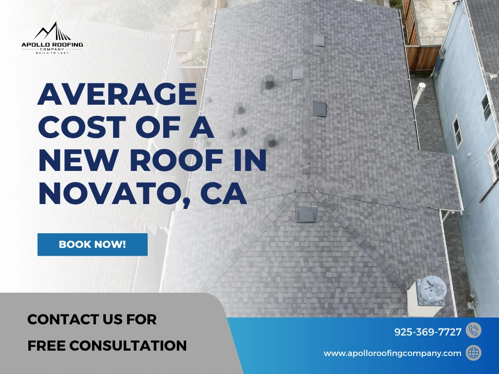 average cost of a new roof in Novato, CA