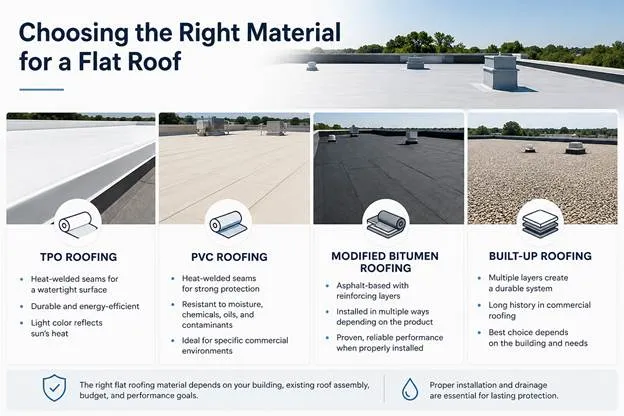 Choosing the Right Material for a Flat Roof