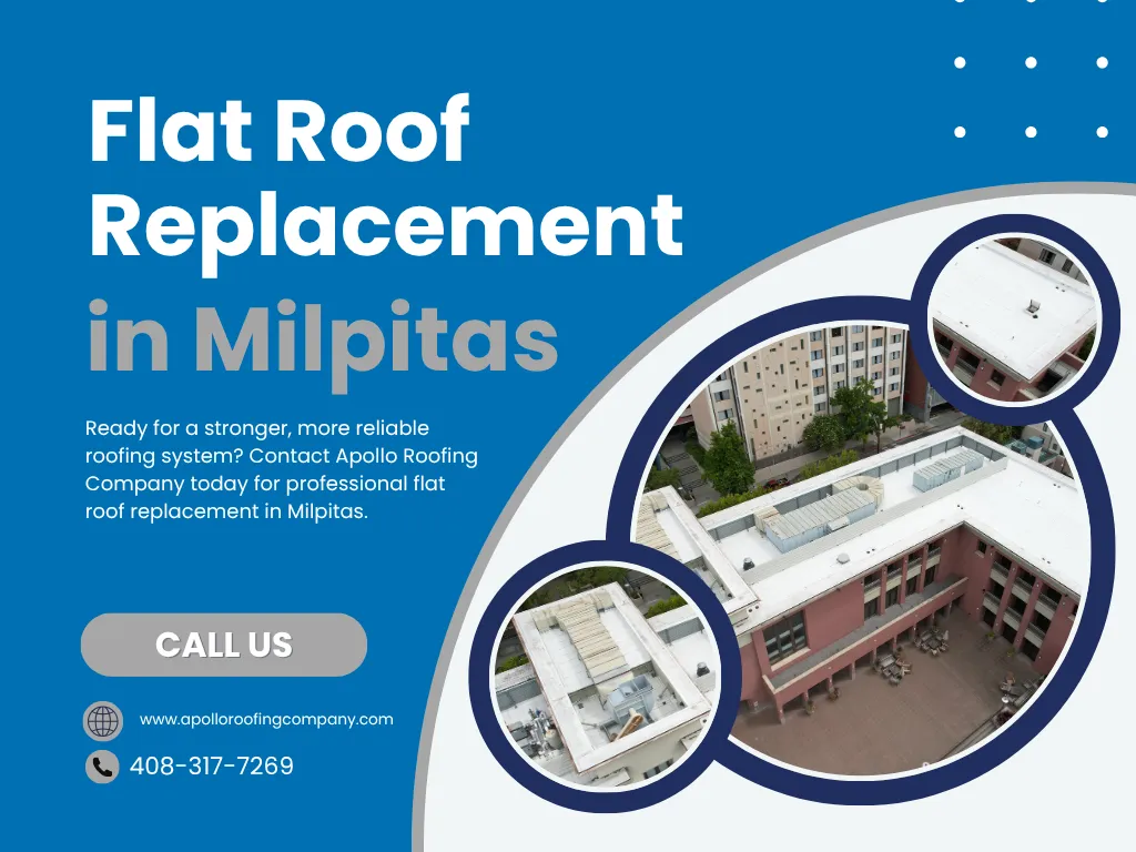 Flat Roof Replacement in Milpitas