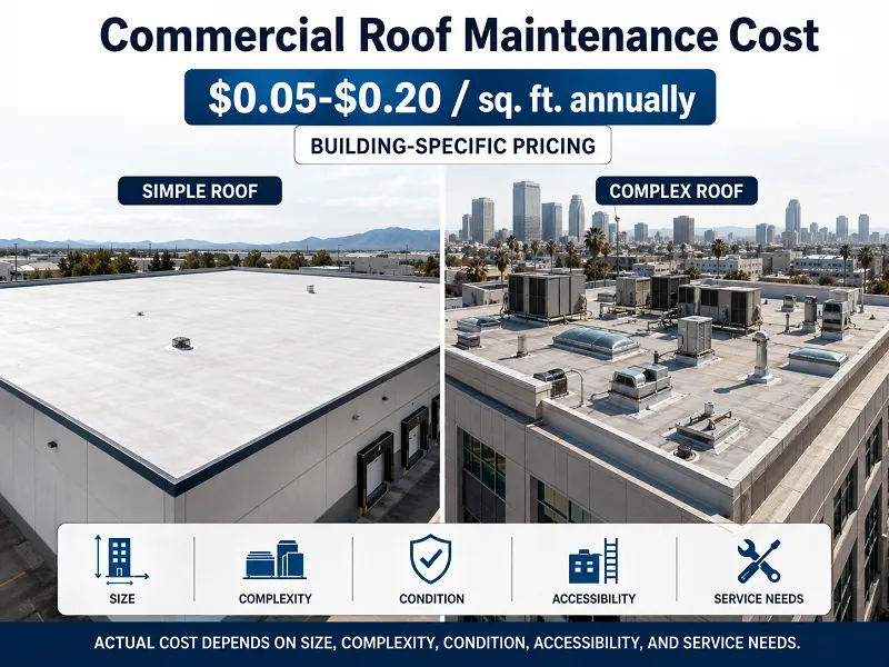 What Does Commercial Roof Maintenance Cost