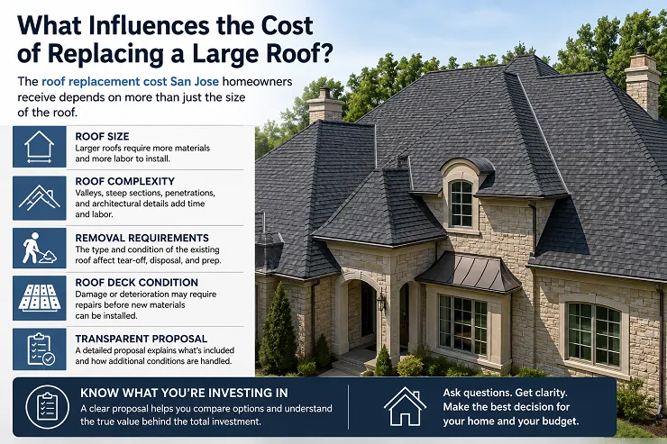 What Influences the Cost of Replacing a Large Roof