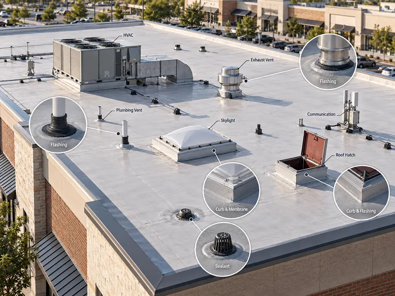 Consider Rooftop Equipment and Penetrations