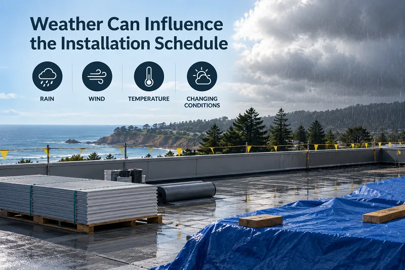 Weather Can Influence the Installation Schedule