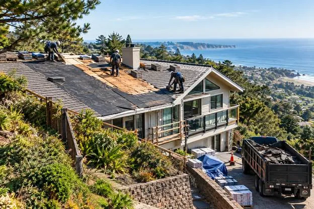 Replacing a Hillside Roof Requires Planning